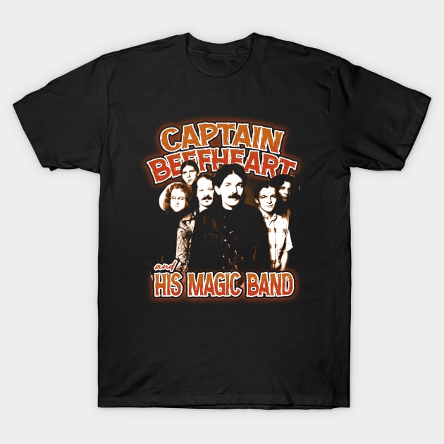 Captain Beefheart's Rock Revolution Magics Band Iconic Tee T-Shirt by goddessesRED